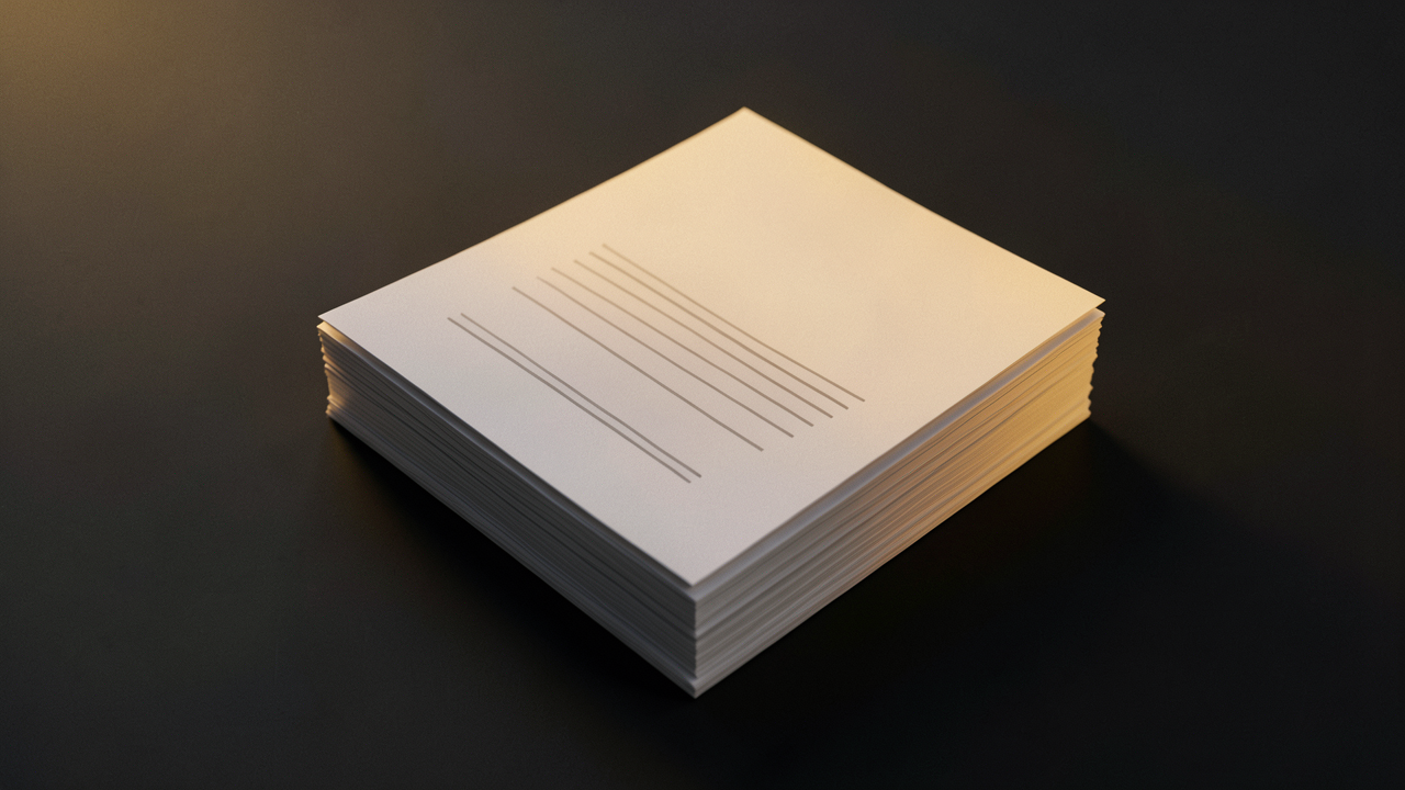 Stacked markdown files with YAML frontmatter lines, a portable, vendor-neutral open standard.